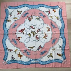 Hermes 90cm silk jacquard scarf “ La Cle Des Champs” by Francoise Faconnet